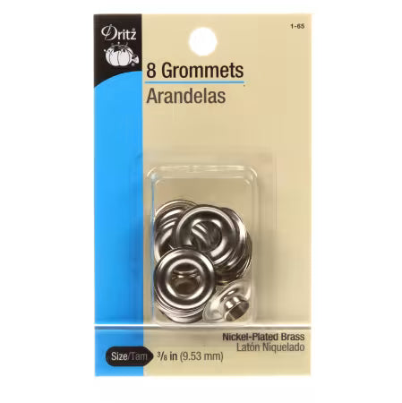 Dritz 3/8" Nickel Grommet Refills, 8 Count