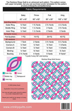 Rainbow Rings Quilt Pattern