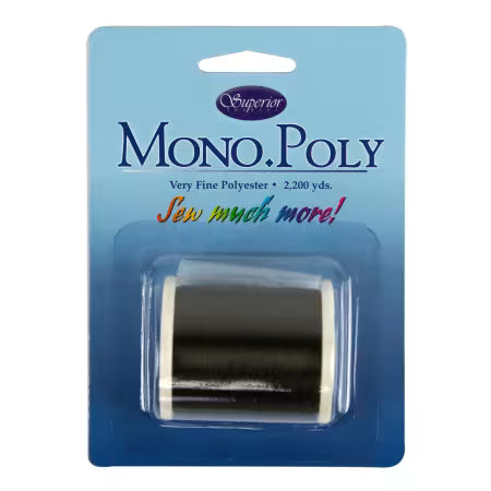 MonoPoly Invisible Polyester Thread .004" 2200yds - Smoke