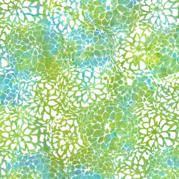 Queen Anne's Lace Multi Blue Green Marbles