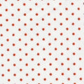 Fabric Finders Small Red Dots on White Pique #108