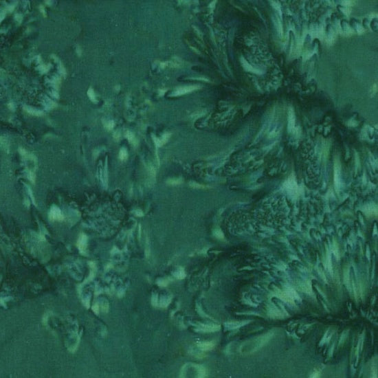 Bali Batik Watercolors Christmas Green