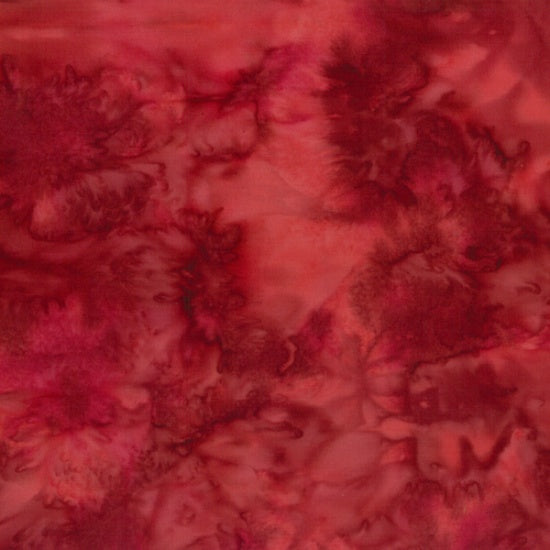 Bali Batik Watercolors Red Velvet