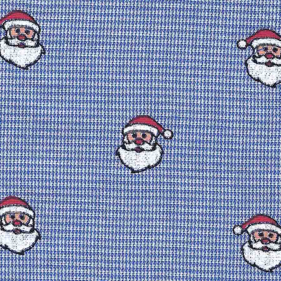 Fabric Finders Santa Claus Royal Micro Check Print #2150