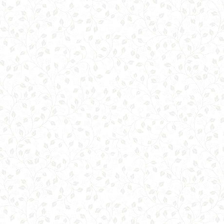 QT Fabrics Quilting Illusions Leaf Vine White on White