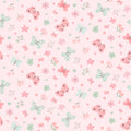 Fluttering Petal Parade Pink - Sweet Woodland by 3 Wishes Fabric