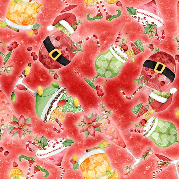 Happy Alcoholidays Jingle Juice Toss - Red