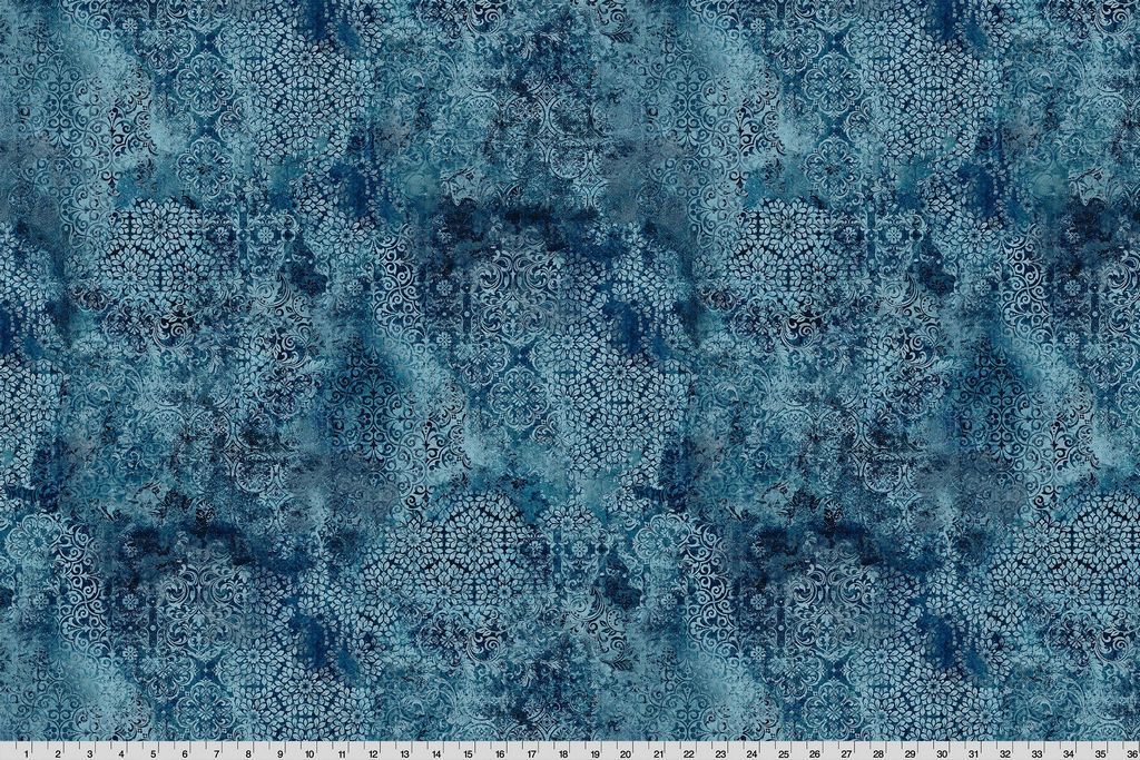 Barely Basics Stonewash Quilting Cuddle 44" Dark Sea - QCBSTONEWASH-DARKSEA