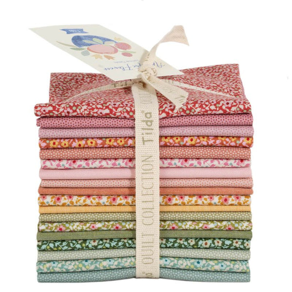 Tilda Something Blue – Applique Flowers Fat Eight Bundle | 18 Cuts | 300284