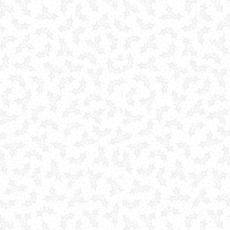 QT Fabrics Quilting Illusions Holly White on White