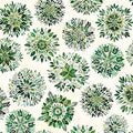 Sylvan Essence Leaf Mandalas Eggshell Quilting Cotton | QT Fabrics