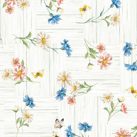 Patchwork Pastures Wildflower Toss - Light Cream 2600 32319 E