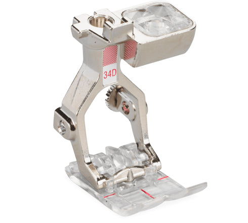 Bernina #34D Reverse Pattern Foot with Clear Sole - 9mm Dual Feed