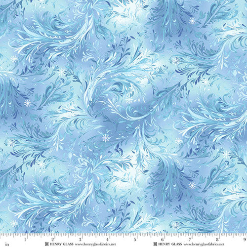 Beyond the Pines Minky Swirling Branch Texture - Medium Blue - HG-3689MK-70
