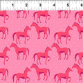 Go Cowgirl! Pink Horses Cotton Fabric | In The Beginning Fabrics