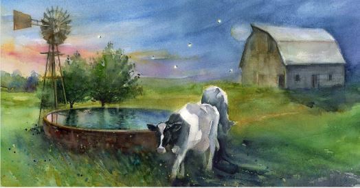 Country Living Night Farm Panel Multi