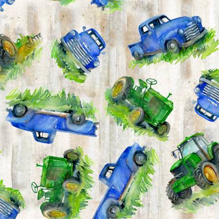 Country Living Trucks and Tractors Tan