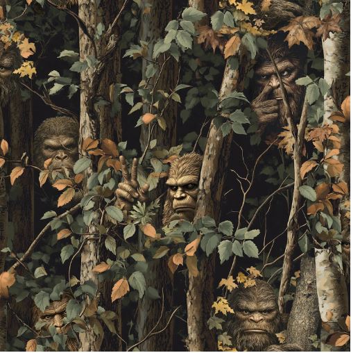Legendary Loner Peekaboo Bigfoot Black