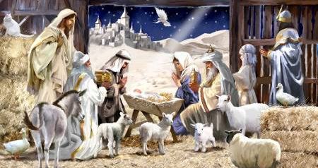 Let Us Adore Him Away in the Manger Panel- 24"