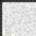 Snow Crystals Poinsettias - White/Silver Metallic - Stof Fabrics