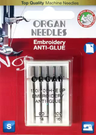 ORGAN Brand Anti-Glue Assorted Sizes 5pk - 5117000BL