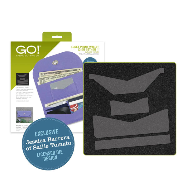 AccuQuilt GO! Lucky Penny Wallet (2-Die Set) by Sallie Tomato | #55915