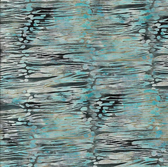 River Walk Horizontal Lines with Dots Grey Fog