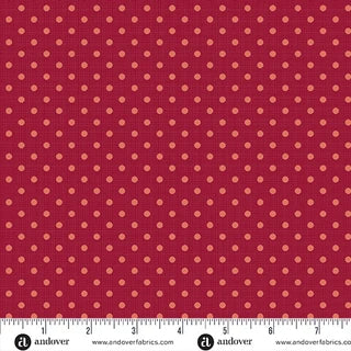 Quiltessential Minis Mini Dot Terracotta Quilting Cotton - A-10453-R