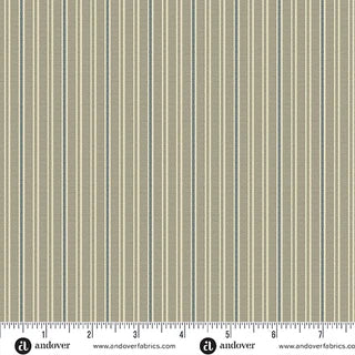 Quiltessential Minis Mini Double Stripe Burlap Quilting Cotton - A-10455-C