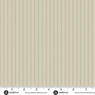Quiltessential Minis Mini Double Stripe Robin Quilting Cotton - A-10455-LB