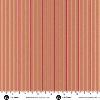 Quiltessential Minis Mini Double Stripe Pumpkin Quilting Cotton - A-10455-O
