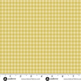 Quiltessential Minis Mini Gingham Daisy Quilting Cotton - A-10456-LY