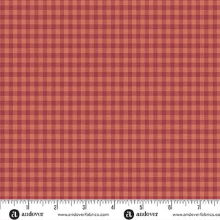 Quiltessential Minis Mini Gingham Blood Orange Quilting Cotton - A-10456-O