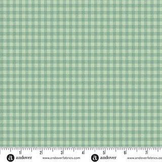 Quiltessential Minis Mini Gingham Celadon Quilting Cotton - A-10456-T