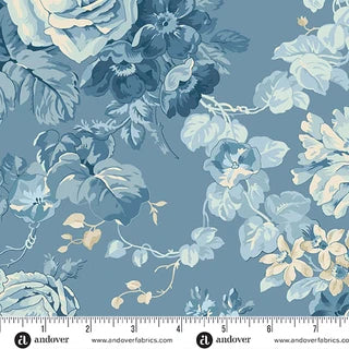 Special Delivery Rose Bouquet Twill - Andover - A-10467-B1