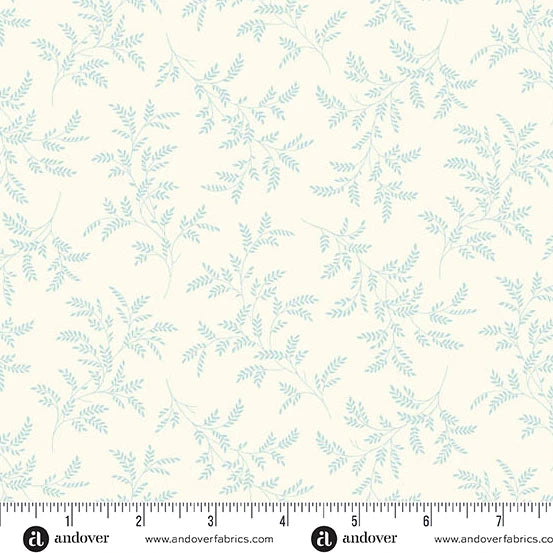 Special Delivery by Laundry Basket Quilts - Tree Fern Cornflower