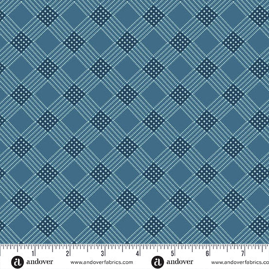 Special Delivery by Laundry Basket Quilts - Tea Towel Deep Denim
