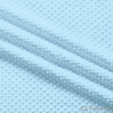 Silky Minky Dot by QT Fabrics 60" Wide in Sky Blue Color
