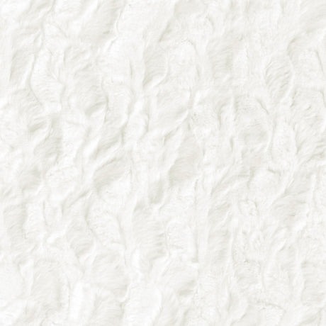 Bella Solid Snuggle 60" wide In White color from QT Fabrics