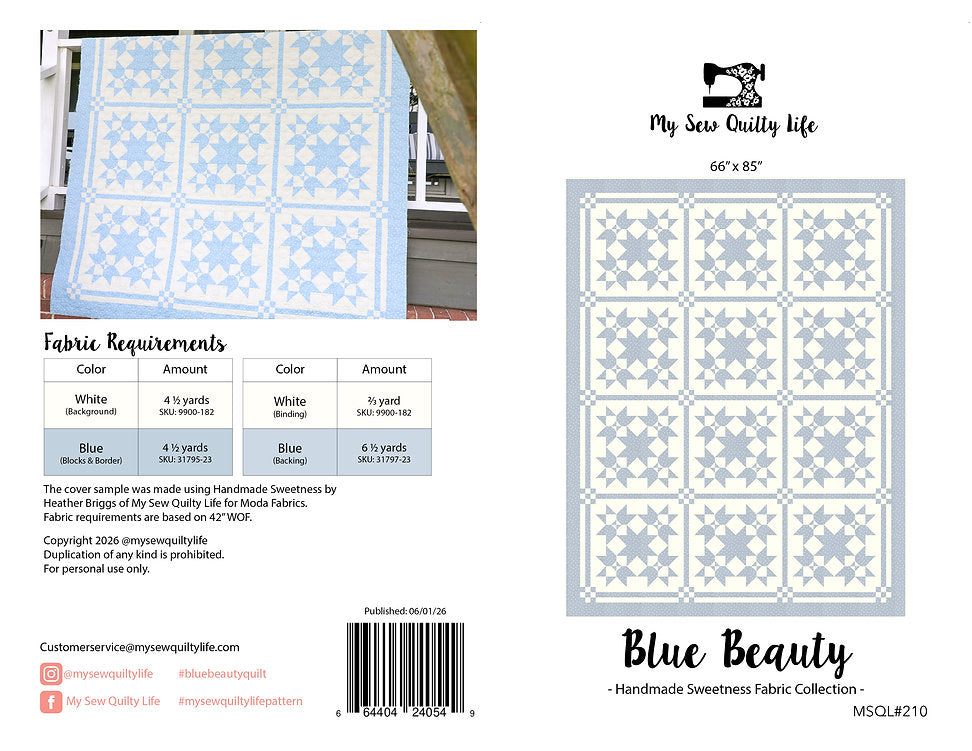 Blue Beauty Quilt Pattern