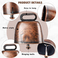 Copper-Finish Livestock Bell - Small Metal Bell