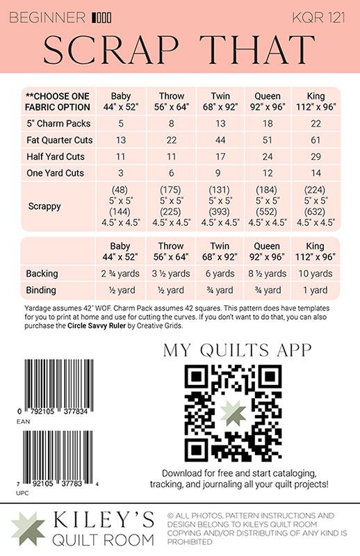 Scrap That Quilt Pattern - Kiley's Quilt Room