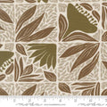 Imprint Painted Tiles Umber Canvas 25181 15CV by Amy Schelle for Moda Fabrics