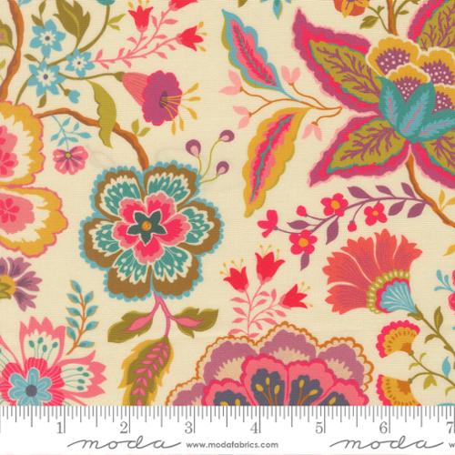 Sitara Jasmine - Cream | Crystal Manning for Moda Fabrics