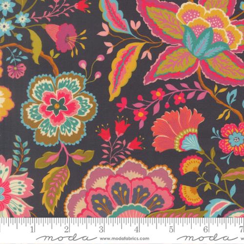Sitara Jasmine - Midnight | Crystal Manning for Moda Fabrics