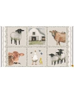 A Beautiful Day Collection Six Farm Blocks Multi Panel