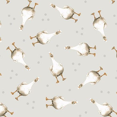 A Beautiful Day Collection with Geese in Light Gray