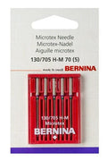 Bernina Microtex Needles Size 70/10 - 5 Pack