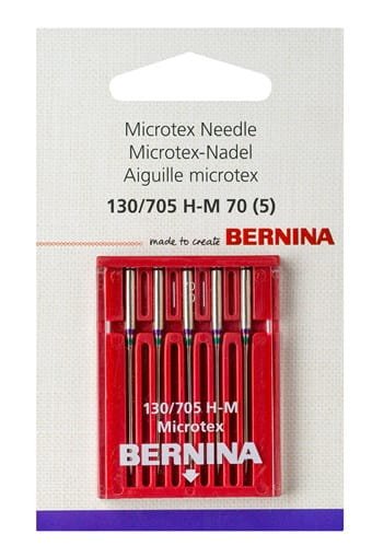 Bernina Microtex Needles Size 70/10 - 5 Pack