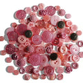 Buttons Galore Treasure Box Button Assortment | Tea Rose